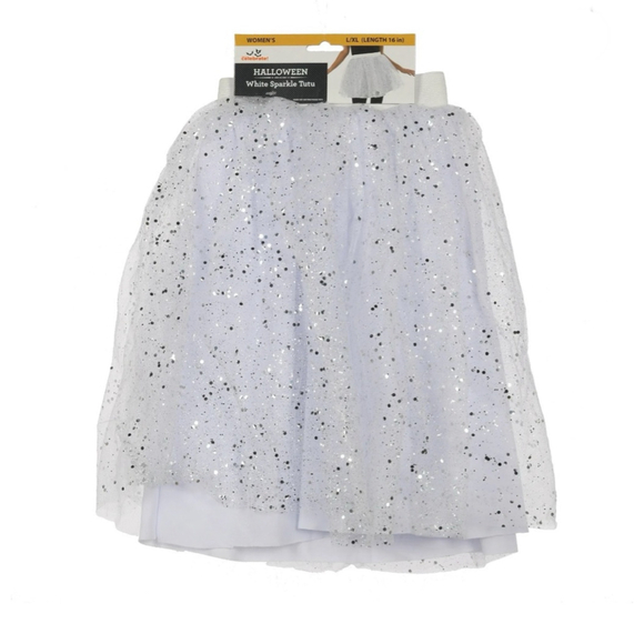 NEW White Sparkle Tutu L/XL - Picture 3 of 8